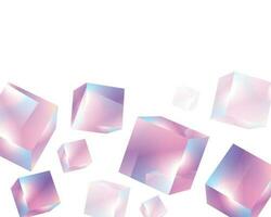 3D background with gradient geometric shapes. Eps10 vector. vector