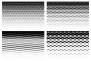 Vector Black Halftone Dots Background Collection for your Design .