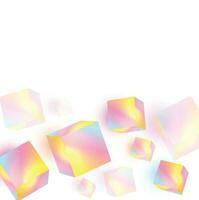 3D background with gradient geometric shapes. Eps10 vector. vector