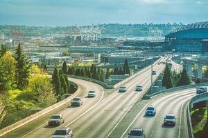 Seattle Highway Traffic photo