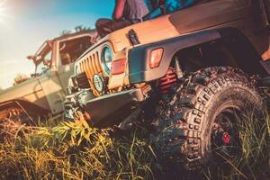 Off-Road Monster Vehicle Front Closeup photo