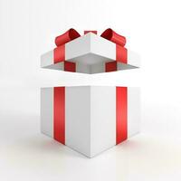 Open Gift Box 3D Render photo