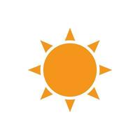 icono de ilustración de vector de sol