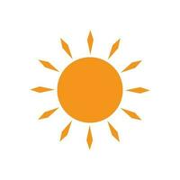 icono de ilustración de vector de sol