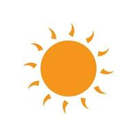 icono de ilustración de vector de sol