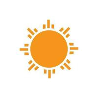 icono de ilustración de vector de sol