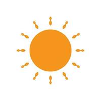 icono de ilustración de vector de sol