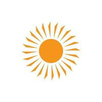 icono de ilustración de vector de sol