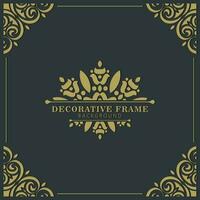 Elegant decorative frame design background vector