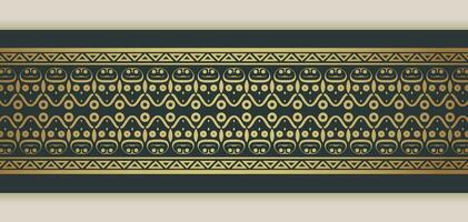 Elegant golden ornamental border template vector