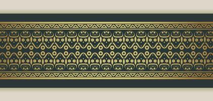 Elegant golden ornamental border template vector