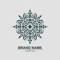 ornament art logo design template vector