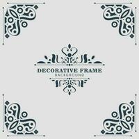 Elegant decorative frame design background vector