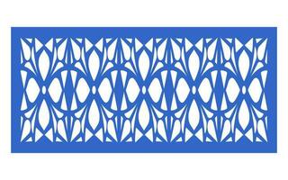 Decorative floral patterns, geometric template for cnc laser cutting vector