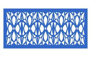 Decorative floral patterns, geometric template for cnc laser cutting vector