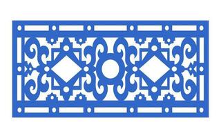 Decorative floral patterns, geometric template for cnc laser cutting vector