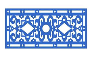 Decorative floral patterns, geometric template for cnc laser cutting vector