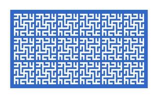 Decorative floral patterns, geometric template for cnc laser cutting vector