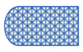 Decorative floral patterns, geometric template for cnc laser cutting vector