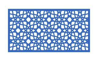 Decorative floral patterns, geometric template for cnc laser cutting vector