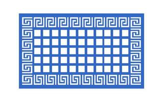 Decorative floral patterns, geometric template for cnc laser cutting vector