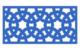 Decorative floral patterns, geometric template for cnc laser cutting vector