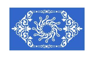 Decorative floral patterns, geometric template for cnc laser cutting vector