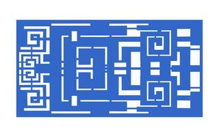 Decorative floral patterns, geometric template for cnc laser cutting vector