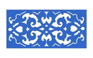 Decorative floral patterns, geometric template for cnc laser cutting vector