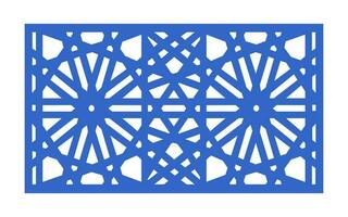 Decorative floral patterns, geometric template for cnc laser cutting vector