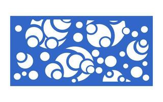 Decorative floral patterns, geometric template for cnc laser cutting vector