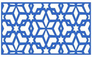 Decorative floral patterns, geometric template for cnc laser cutting vector