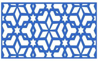 Decorative floral patterns, geometric template for cnc laser cutting vector