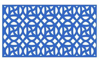 Decorative floral patterns, geometric template for cnc laser cutting vector