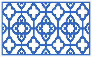 Decorative floral patterns, geometric template for cnc laser cutting vector