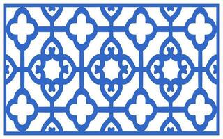 Decorative floral patterns, geometric template for cnc laser cutting vector