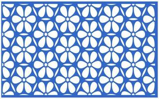 Decorative floral patterns, geometric template for cnc laser cutting vector