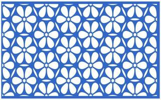 Decorative floral patterns, geometric template for cnc laser cutting vector