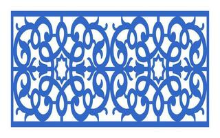 Decorative floral patterns, geometric template for cnc laser cutting vector