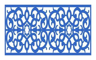 Decorative floral patterns, geometric template for cnc laser cutting vector