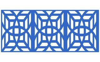 Decorative floral patterns, geometric template for cnc laser cutting vector