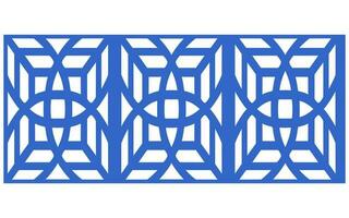 Decorative floral patterns, geometric template for cnc laser cutting vector