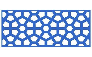 Decorative floral patterns, geometric template for cnc laser cutting vector