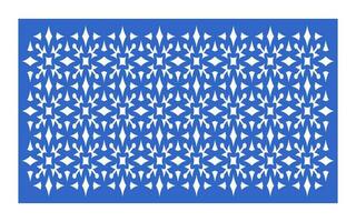 Decorative floral patterns, geometric template for cnc laser cutting vector