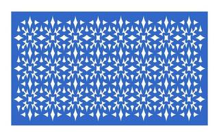 Decorative floral patterns, geometric template for cnc laser cutting vector