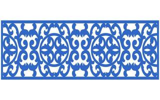 Decorative floral patterns, geometric template for cnc laser cutting vector
