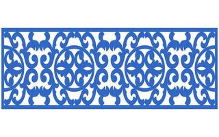 Decorative floral patterns, geometric template for cnc laser cutting vector