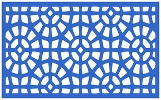 Decorative floral patterns, geometric template for cnc laser cutting vector