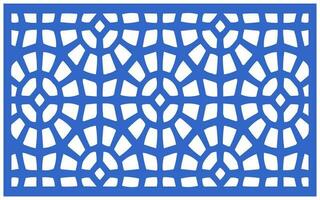 Decorative floral patterns, geometric template for cnc laser cutting vector