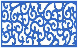 Decorative floral patterns, geometric template for cnc laser cutting vector